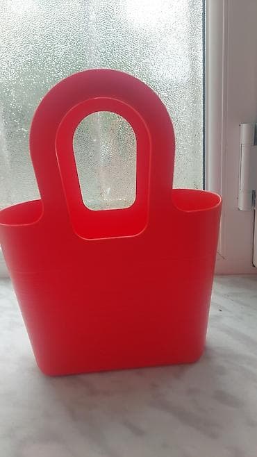 Qırmızı çoxməqsədli silikon/TPU səbət - Material: yumşaq, elastik və — 1