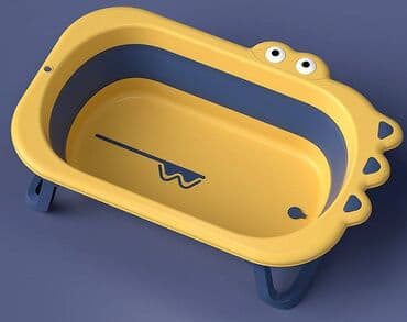 детская куртка: Sarı qatlanan uşaq vannası "Crocodile" Жёлтый складная детская ванна — 2