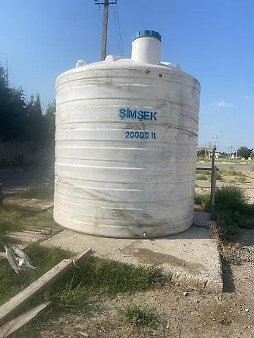 ev tipi çadır: ŞİMŞEK markalı 20 000 litrlik plastik su çəni - Həcm: 20 000 litr — 1