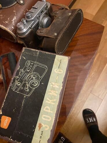 фотоаппарат зенит цена продать: Antikvar fotoaparat Zorkiy-C obyektiv industral.Луч61 işiq,əlave — 3