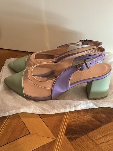 ayaqqabı 38: 4 dəfə geyinilib 45 manata alınıb Rəngli xanım tufliləri – açıq — 1