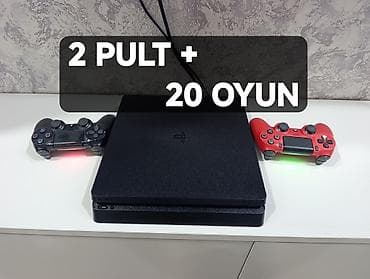 world telecom iphone 12 pro max: Sony Playstation 4 slim 500gb plombu üzərində, ideal vəziyətdə 2 pult — 6