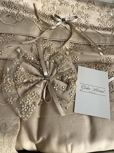 tekstil: Gelin Home Collection – Nevresim və Pike Dəsti Şıq krem/bej — 2