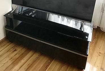 İşlənmiş, Düz TV altlığı, Polkalı, Şüşəli