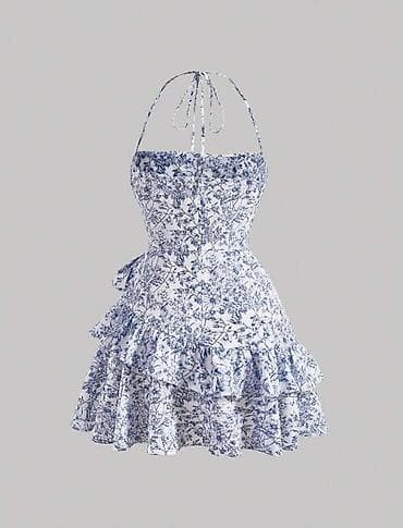 dress: Gündəlik don, Mini, Mavi, S — 2