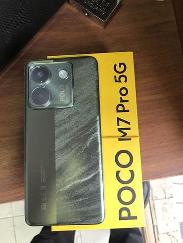ayfon 13 pro maxs: Poco M7 Pro 5G, 256 GB, rəng - Yaşıl, Zəmanət, Barmaq izi, Face ID — 1