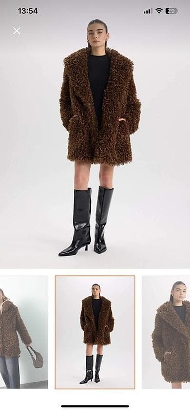 Личные вещи: Пальто, Defacto, L, M, цвет - Коричневый — 3