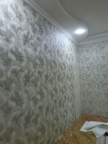 divar kağızının vurulması: Salam. Her nov Oboylarin tez seliqeli ve keyfiyyetli vurulmasi. Boya — 5