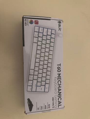 usb шнур: Blic T60 Rainbow. mechanic blue switch. 62 keykap. keykap puller: var — 2