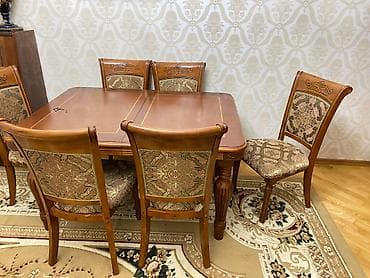 xirdalan riyad mebel: Qonaq otağı üçün, İşlənmiş, Açılan, 6 stul — 4