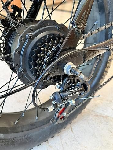 Elektrik nəqliyyatı: PHFENG qatlanan elektrik velosipedi – qalın təkərli city/trek hibrid — 6