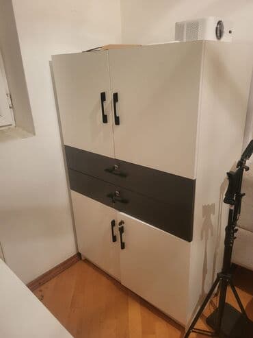 Сушилки: Ofis mebel dəsti – masa, köməkçi stol və şkaflar - Stil: müasir, iki — 5