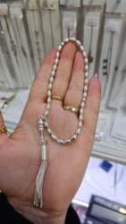 kehraba tesbeh: Gümüş təsbeh kolleksiyası.qiymet 100 m.dan baslayir - Material: gümüş — 11