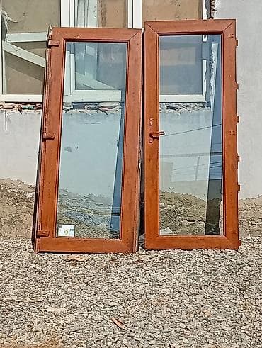 maqnitli qapi toru: Plastik pəncərə-qapı qanadları (2 ədəd) - Material: PVC profil, ağac — 2
