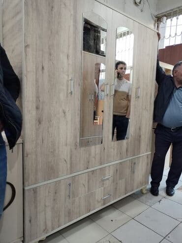 laminat qiyməti: Yeni, Açılan, 4 qapılı Düz dolab, Dolab-asılqan, Azərbaycan — 2