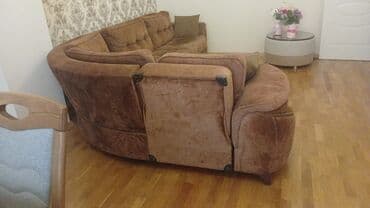 диван угловой кожаный: Угловой диван, Ткань — 3