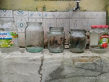 Şüşə bankalar dəsti İrili-xirdali 0.20 qəpik - Məişət üçün müxtəlif