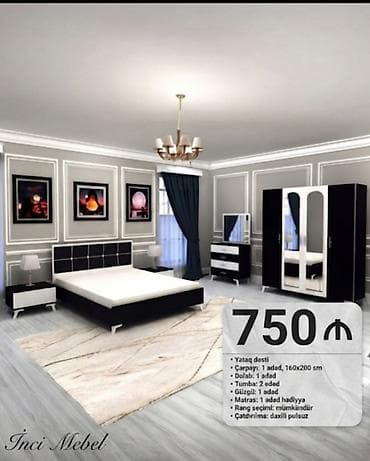 divan olcusu: İkinəfərlik çarpayı, Termo, Dolab, 2 tumba, Azərbaycan, Yeni — 1