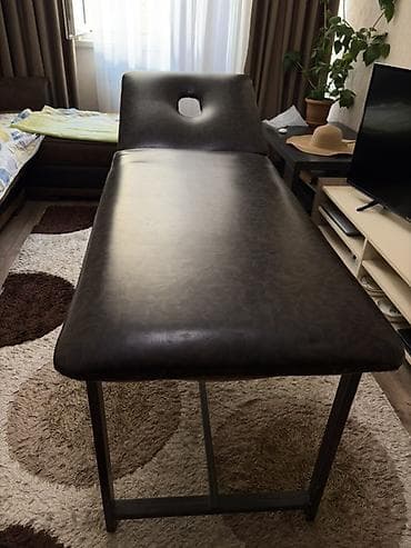 salon stol: Masaj/Psixoterapiya üçün tənzimlənən masaj masası - Material: tünd — 1