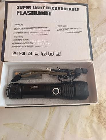 Super Light Rechargeable Flashlight – şarj olunan LED fənər - Korpus lalafo.az -da Super Light Rechargeable Flashlight – şarj olunan LED fənər - Korpus