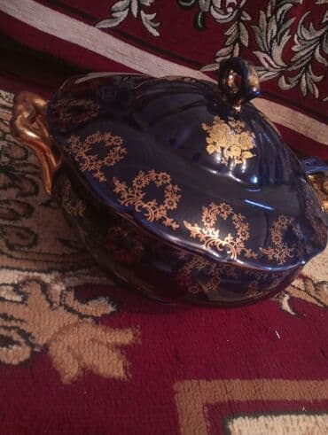 Mətbəx aksesuarları: Boşqablar, 1 əd, rəng - Göy, Xrustal, Çexiya — 2