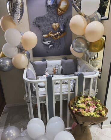 transformator satilir: Oğlan və qız üçün, Yumru, Beşik, Dəst ilə, Matras ilə, Yellənmə mexanizmsiz — 1