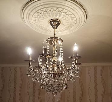 Çılçıraq, 5 lampa, Xrustal