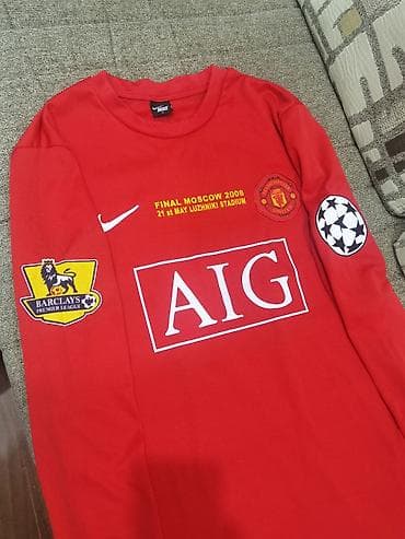 Kişi geyimləri: Futbolka, Nike, L, rəng - Qırmızı — 4