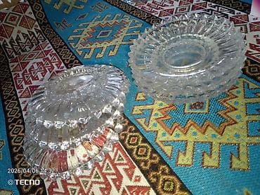 xalça şəkilləri: Tort və şiriniyyat qabı, Şüşə — 2