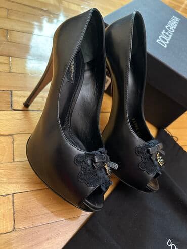 şnurlu qadın mokasinləri: Tuflilər, Dolce & Gabbana, Ölçü: 36.5, rəng - Qara, Yeni — 3