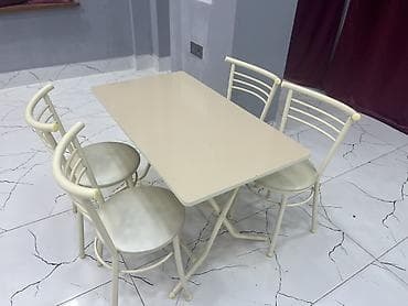 bar oturacaqlar: Stullar ilə, Düz masa, 4 nəfər — 2