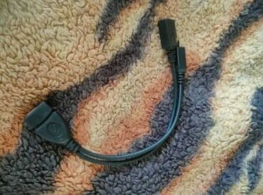 mikrafon kabeli: Ötürücü çevirici "Y" formalı OTG kabel splitter, 20 sm. uzunluğunda — 1