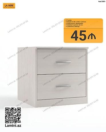 parca skaf: LA MINI tomba - Model kodu: 5981 - Ölçülər: D 40 × H 50 × E 40 sm - — 1