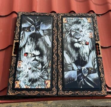 каркасные бассейны в баку: Məhsul: Taxta nərd taxtası (oyma və bəzəkli) - Material: Tam qoz — 5