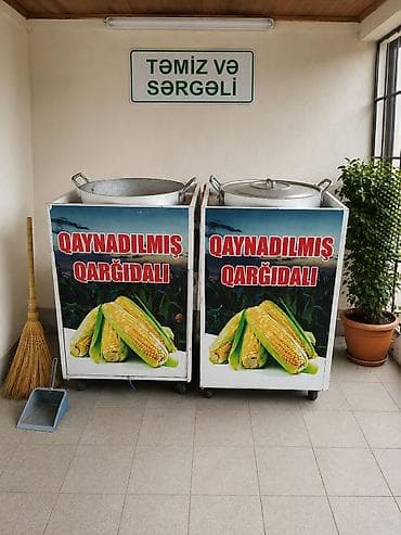 Seyyar satiş ucun qargadali aparati. Qazan tutumu 60/100 arasidi. 1