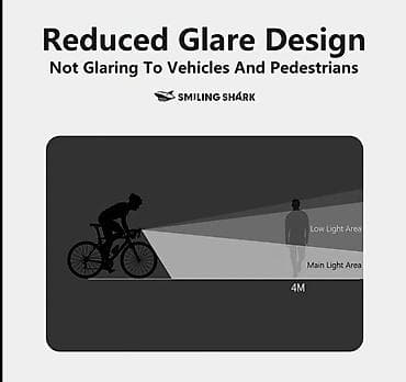 Smiling Shark LED Bicycle Front Light – ön velosiped fənəri - XPE LED