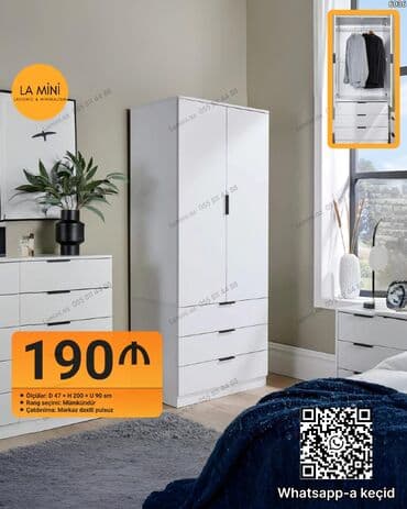 ayaqqabı üçün qarderob: Açılan, 2 qapılı Düz dolab, Qarderob, paltar dolabı — 1