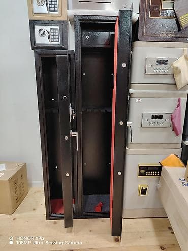 göy seyfe: Elektron kombinə edilmiş kilidli silah seyfləri - Model: Hündür, dar — 2