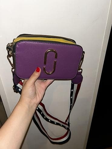marc jacobs: Çiyin çantası – mini “camera bag” formatı - Rəng: bənövşəyi ön hissə — 1