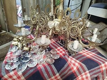 listir: Çılçıraq, 10 və daha çox lampa, Metal — 3