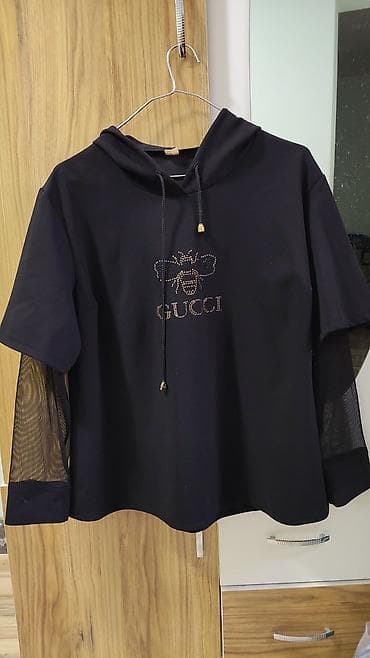 Svitşot, Gucci, 3XL, rəng - Qara — 2