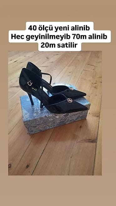 Qadın klassik tufliləri - Rəng: qara, laklı parlaq səth - Model — 1
