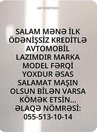 avto 444: Xidmət: İlkin ödənişsiz kreditlə avtomobil əldə etməkdə dəstək — 1