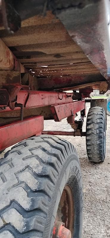 Kənd təsərrüfatı üçün ikioxlu traktor qoşqusu - Hidravlik üçtərəfli — 9