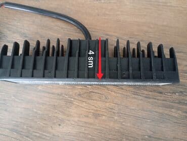 Salon: LED işıq bar (6 LED)- 2 ədəd - Ölçülər: uzunluq 15 sm, hündürlük 3,5 — 3