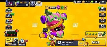 Brawl Stars oyun hesabı - Kupa: 5304 - Savaşçılar: 50/101 açıq -