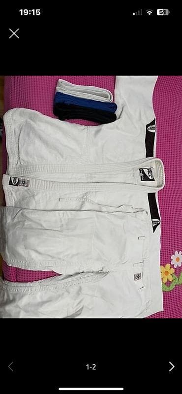 sport dəst: Məhsul: Braziliya Ciu-Citsu (BJJ) kimono dəsti Tərkib: - Ağ gi üstü — 1