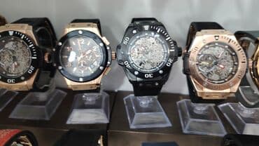 el fecr saat: Yeni, Qol saatı, Hublot, rəng - Qızılı — 3