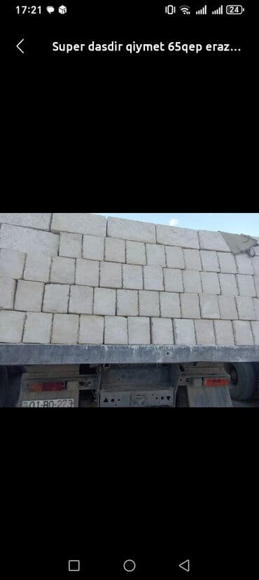 Məhsul: Daş hasar/blok Super dasdir istənən əraziyə çatdırılma