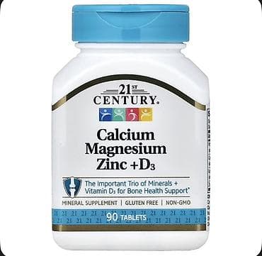 21st Century Calcium Magnesium Zinc + D3 – mineral əlavəsi, 90 tablet — 1